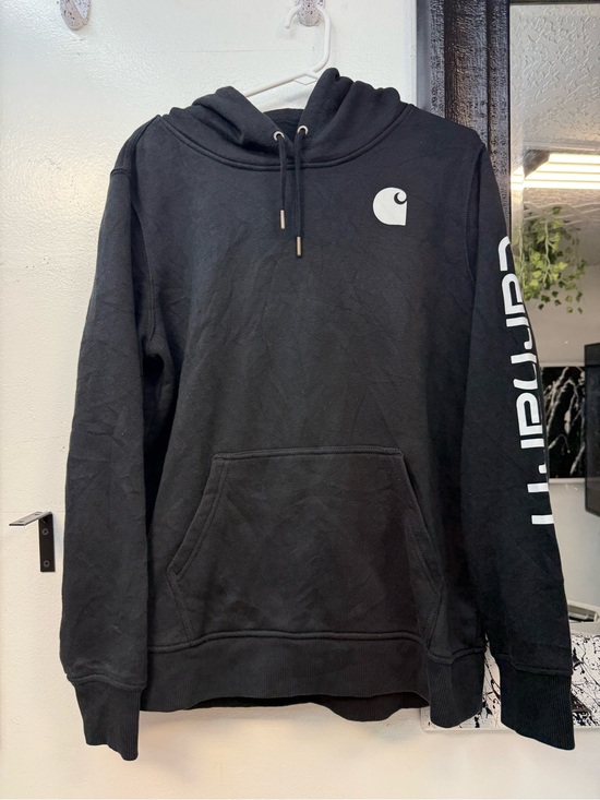 Carhartt Sweaters - Carhartt boys Crewneck Hoodie with White Logo arm script